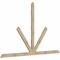 Ekena Millwork Saratoga Rough Sawn Timber Gable Bracket, Douglas Fir, 108"W x 68"H x 2"D x 4"F, 15/12 Pitch GBW108X68X0204SAR00RDF - alternate 3